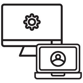 Desktop and laptop icon