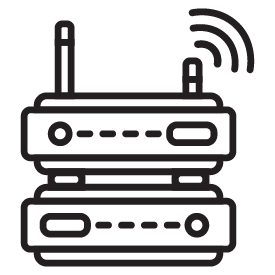 network icon with a server