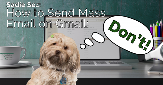 Sadie Sez: How to Send Mass Email on Gmail: Don't!